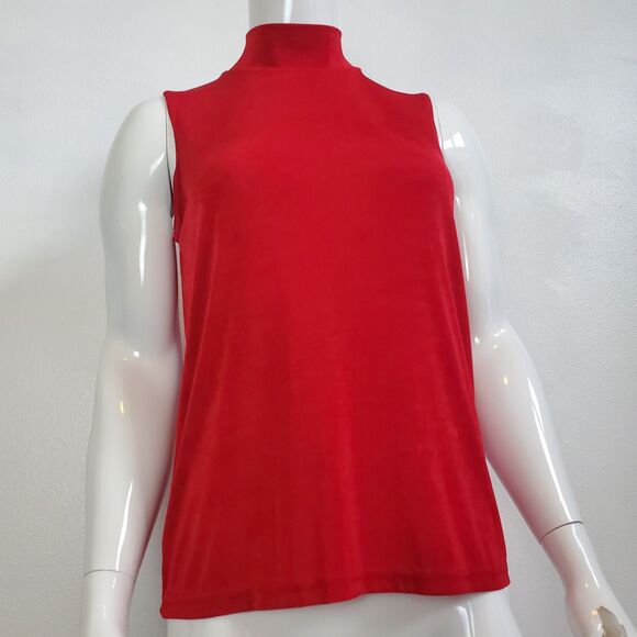Vintage 90s Kathy Ireland Red Tank - Picture 1 of 6